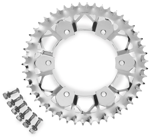 Sunstar - Sunstar Works Z Rear Sprocket - Matte Silver - 48T - 8-357748E