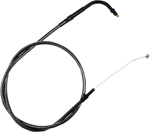 LA Choppers - LA Choppers Midnight Braided Throttle Cable Kit - 12in.-14in. Ape Hangers - LA-8320TH13M