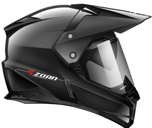 Zoan - Zoan Synchrony Duo-Sport Solid Snow Helmet with Double Lens Shield - 521-415SN - Black - Medium