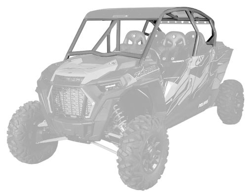 Pro Armor - Pro Armor Asylum Cage with Intrusion Bars - Titanium Matte Metallic - P194C028TMM