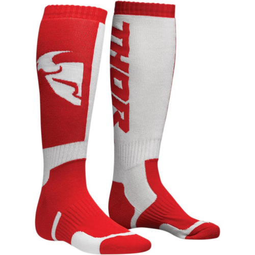 Thor - Thor MX Socks - 3431-0380 - Red/White - 10-13