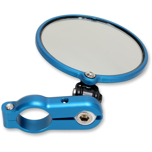 CRG - CRG Hindsight LS (Lane Splitter) Right Side Bar End Mirror - Blue - HSLS-303-R