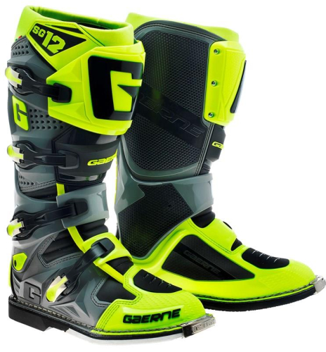 Gaerne - Gaerne SG-12 Boots - 2174-049-011 - Gray/Hi-Viz - 11