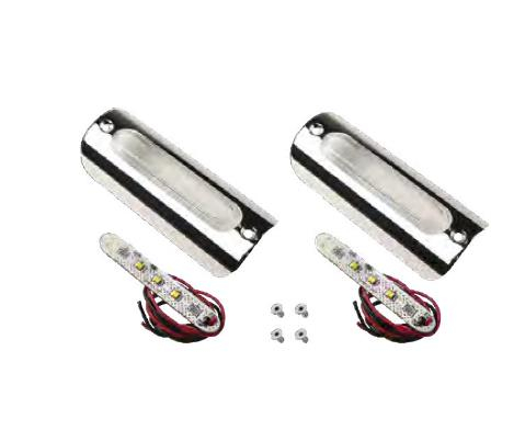 Cirius USA - Cirius USA LED Lights - Polished - Amber LED - 1.25X3.75PA