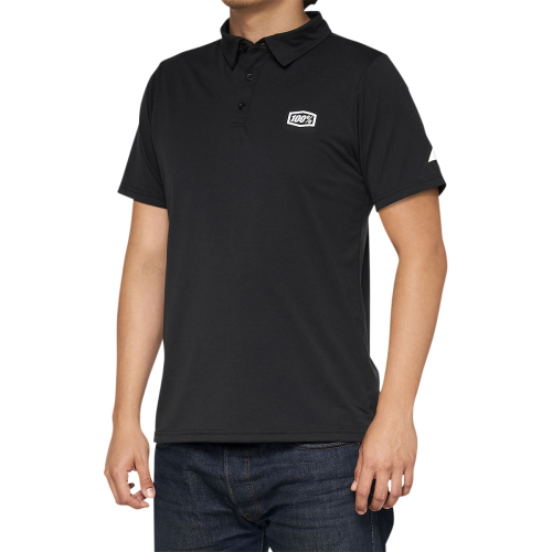 100% - 100% Corpo Polo - 35019-011-11 - Black/White - Medium