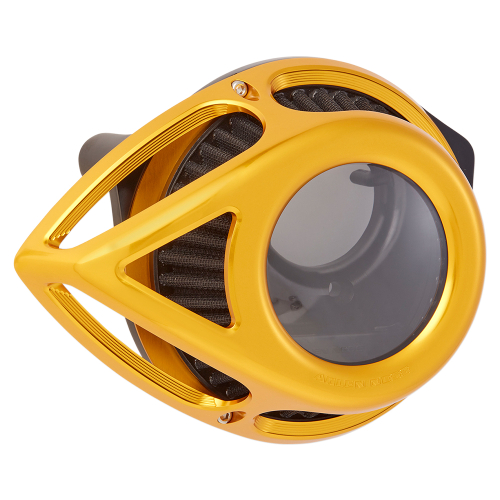 Arlen Ness - Arlen Ness Clear Tear Series Air Cleaner Kit - Gold Anodized - 18-912