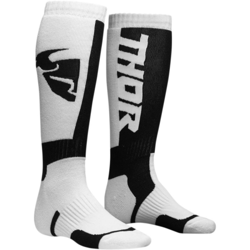 Thor - Thor MX Socks - 3431-0382 - White/Black - 10-13