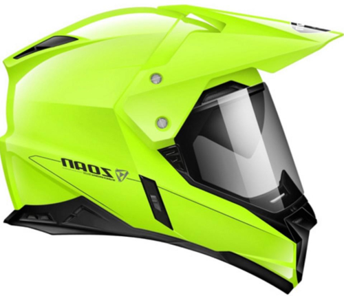 Zoan - Zoan Synchrony Duo-Sport Solid Snow Helmet with Double Lens Shield - 521-443SN - Hi-Vis Yellow - X-Small