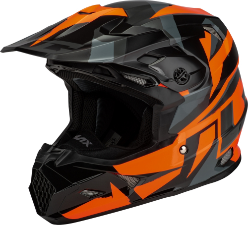 G-Max - G-Max MX-96S Splinter Helmet - D2961498 - Black/Orange - 2XL