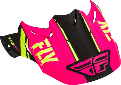 Fly Racing - Fly Racing Visor for F2 Carbon-Forge Helmets - Neon Pink/Hi-Vis/Black - 73-46239