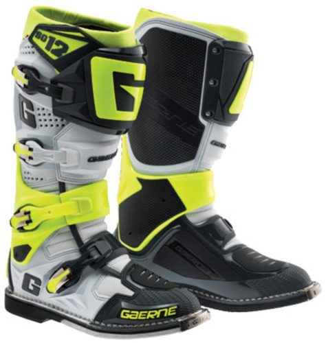 Gaerne - Gaerne SG-12 Boots - 2174-051-013 - White/Black/Neon - 13