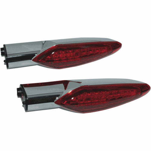 Namz - Namz Rear Red LED Turn Signals - Chrome - NVTSC02