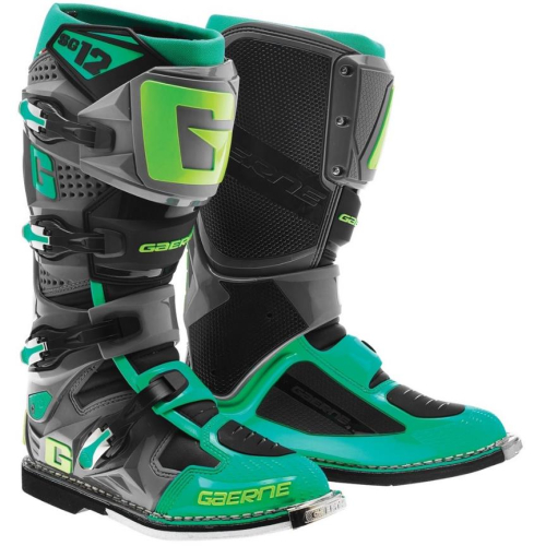 Gaerne - Gaerne SG-12 Boots - 2174-040-010 - Gray/Green - 10