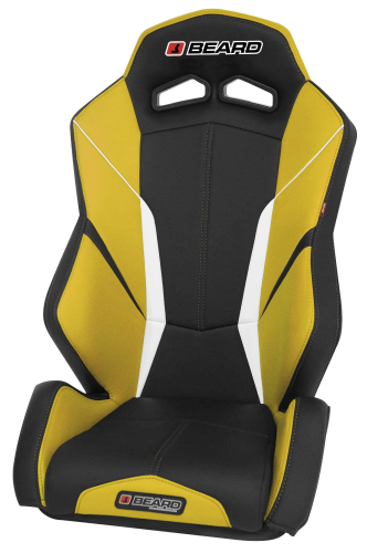 Beard Seats - Beard Seats Torque V2 Rear Seat (Single) - Black/Yellow - 850-524-2