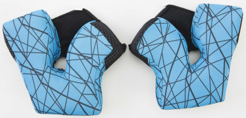 Fly Racing - Fly Racing Cheek Pads for 2015 & Newer Formula Helmets - Blue/Silver - 2XL (25mm) - 73-4705XX