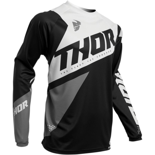 Thor - Thor Sector Blade Jersey - 2910-5487 - Black/White - Medium