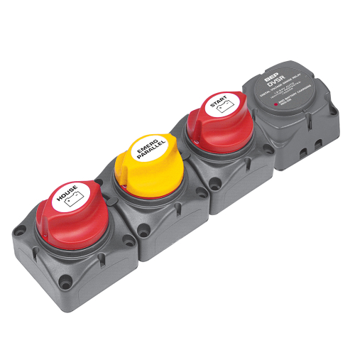 BEP Marine - BEP Horizontal Battery Distribution Cluster f/Single Engine w/Two       Battery Banks
