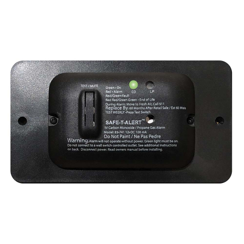 Safe-T-Alert - Safe-T-Alert 85 Series Carbon Monoxide Propane Gas Alarm - 12V - Black
