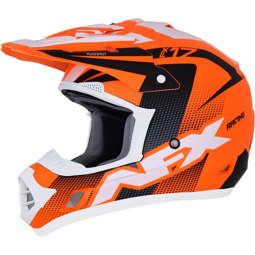 AFX - AFX FX-17Y Holeshot Youth Helmet - 0111-1110 - Orange/Black/White - Large