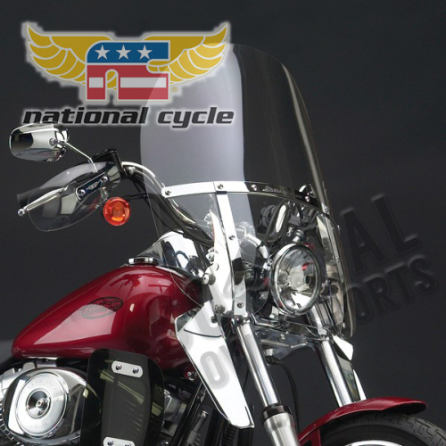 National Cycle - National Cycle SwitchBlade 2-Up Windshield - Clear - N21133