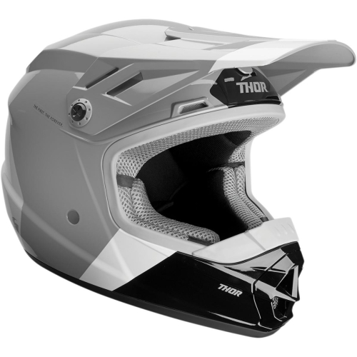 Thor - Thor Sector Bomber Youth Helmet - 0111-1197 - Charcoal/White - Medium