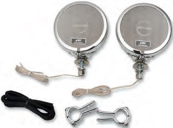 MH Instruments - MH Instruments Rumble Road Limited Non-Amplified Speakers - Chrome with 1-1/4in. Hardware - 219