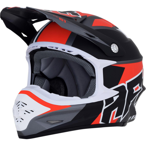 AFX - AFX FX-21 Pinned Helmet - 0110-5319 - Gray/Red - 2XL