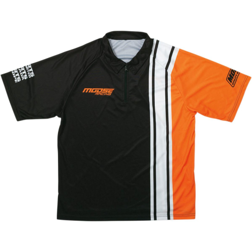 Moose Racing - Moose Racing Pit Shirt - 3040-2665 - Black/Orange - 3XL