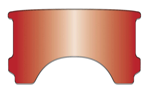 National Cycle - National Cycle Replacement Lower Windows for Heavy Duty Windshields - Red - 23031