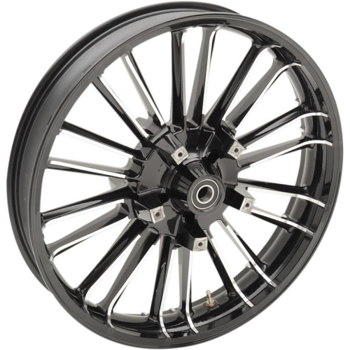 Coastal Moto - Coastal Moto Precision Cast Atlantic 3D Front Wheel - 21x3.5 - Black - 3D-ATL213BC-ABS