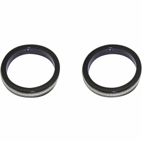 Custom Dynamics - Custom Dynamics Turn Signals with Daytime Running Lights - 43mm - Black - WA43-AW-BS