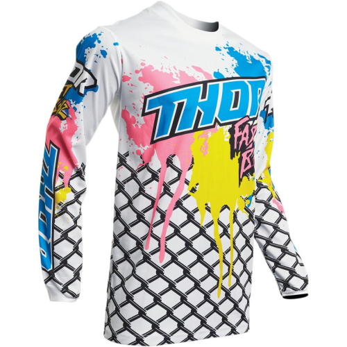 Thor - Thor Pulse Fast Boyz Youth Jersey - 2912-1764 - White - Large