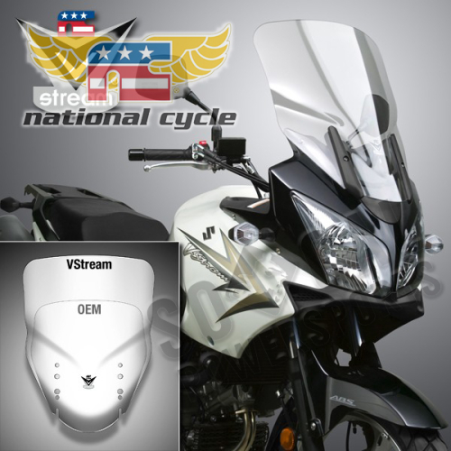 National Cycle - National Cycle VStream Windshield - 20.75in. - Clear - N20212