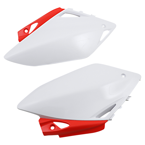 Acerbis - Acerbis Side Panels - White/Red - 2082040354