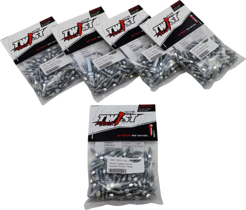 Woodys - Woodys Attack 18 Twist Tire Screws - 18mm/0.709in. (500pk.) - WST-0620-500