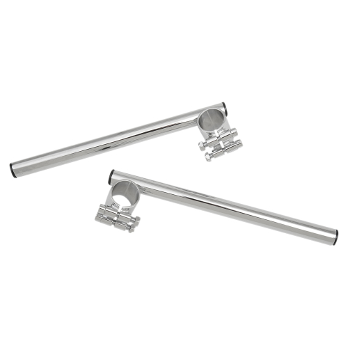 Emgo - Emgo 7/8in. Steel Clip-on Handlebars - 34mm - Chrome - 23-93123