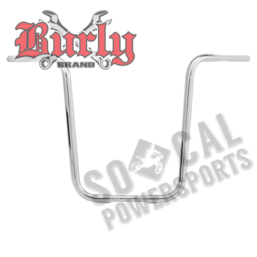 Burly Brand - Burly Brand 1-1/4in. Gorilla Ape Burly Handlebar - Chrome - B28-317T