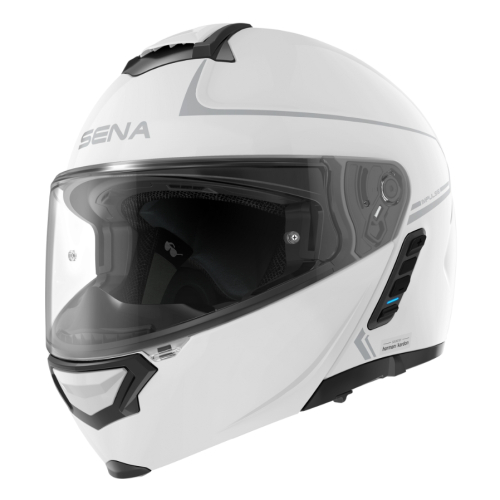 SENA - SENA Impulse Flip Up Solid Helmets - IMPULSE-GW00M1 - Gloss White - Medium
