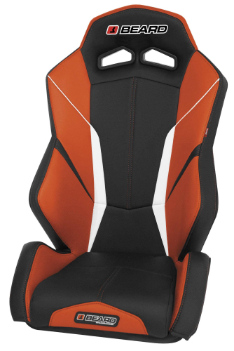 Beard Seats - Beard Seats Torque V2 Front Seat (Single) - Black/Orange - 850-525