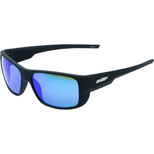 FMF Racing - FMF Racing Throttle Vision Sunglasses - F-61501-250-01 - Matte Black / Blue Mirror Lens - OSFM