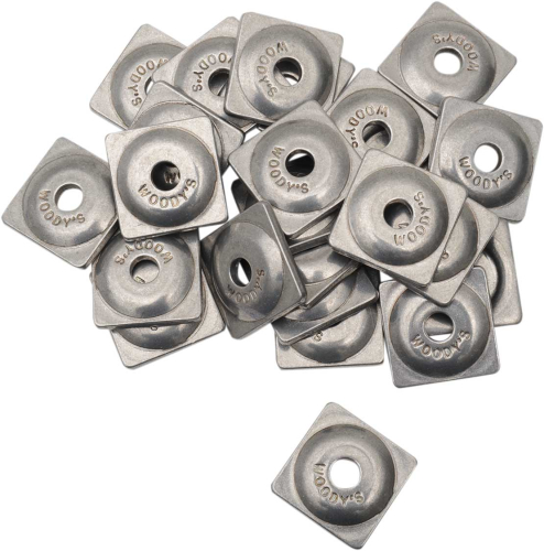 Woodys - Woodys Square Digger Aluminum Support Plates - 5/16in. - Natural (144pk.) - ASW2-3775-C