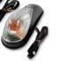 K&S Technologies - K&S Technologies Mini Wing Marker Lights - Black/Clear Lens - Dual Filament - 25-8100