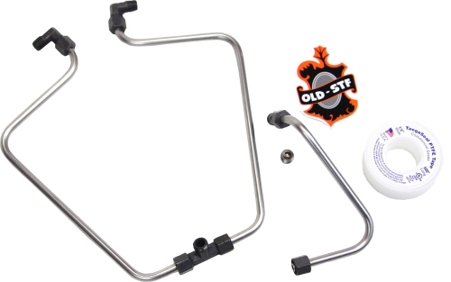 Old-Stf - Old-Stf Rocker Box Stainless Split Oil Line - STFS66BK