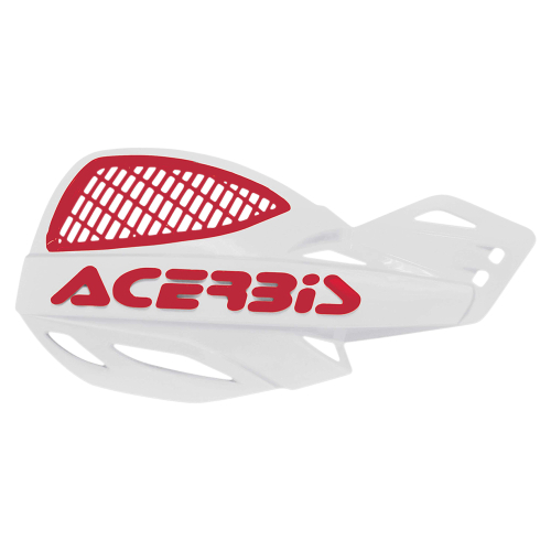 Acerbis - Acerbis Uniko Vented Handguards - White/Red - 2072671030
