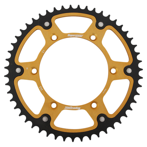 Supersprox - Supersprox Stealth Rear Sprocket - 51T - RST-245-51-GLD