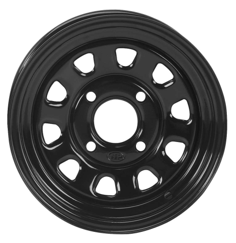 ITP - ITP Delta Steel Wheel - 12x7 - 5+2 Offset - 4/115 - Black - 1225564014