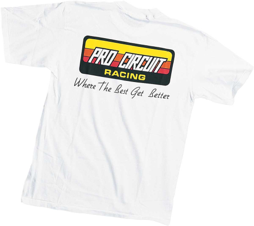 Pro Circuit - Pro Circuit Original Logo T-Shirt - PC0118-0130 - White - Large