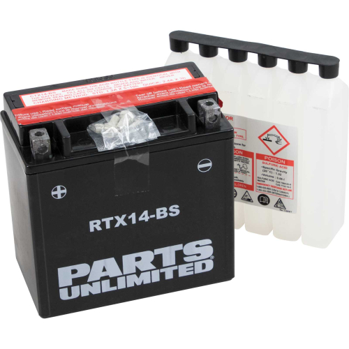 Parts Unlimited - Parts Unlimited AGM Maintenance-Free Battery - RTX14-BS