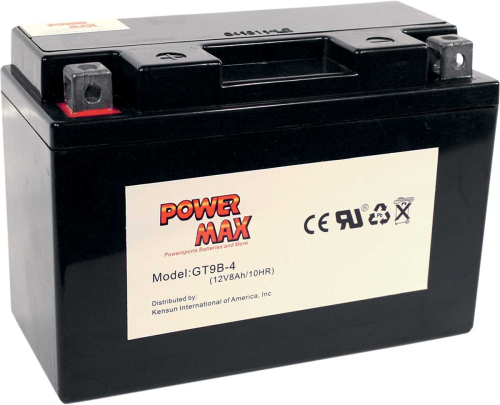 Power Max - Power Max Maintenence-Free Battery - GT9B-4