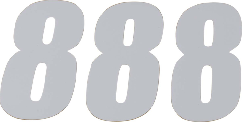 DCOR - DCOR Individual Numbers 6in. - No.8 - White - 45-16-8